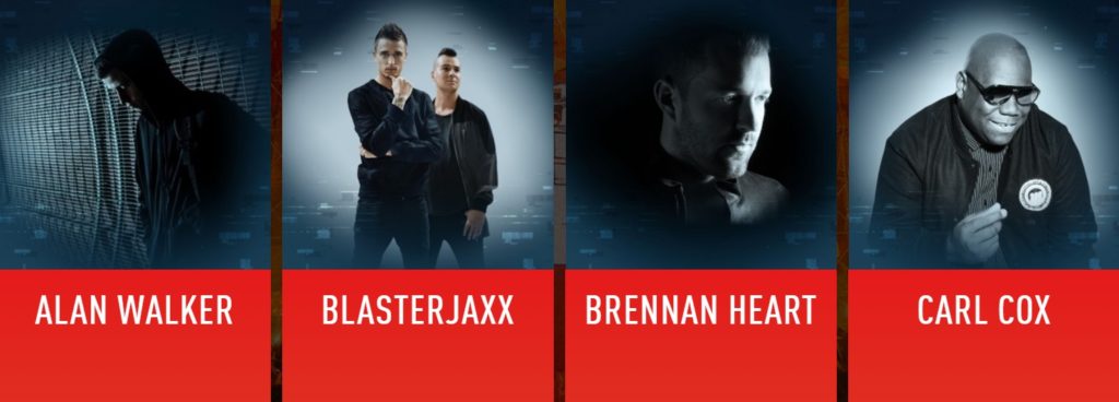 DWP's lineup this year includes Alan Walker, BlasterJaxx, Carl Cox and Brennan Heart