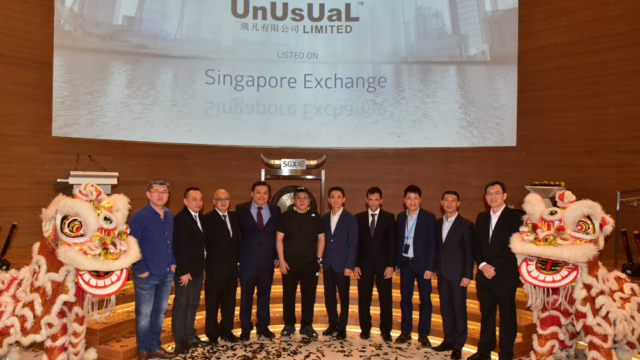 Unusual Entertainment is now a public company listed on the Singapore Exchange.