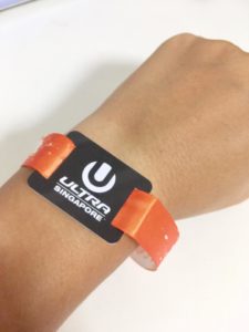 Looking cool. The ULTRA wristband is powered by Sandpiper and cashless iGo.