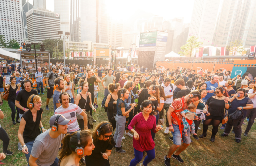 Fans dance to their own beat at Silent Disco powered by FWD MAX