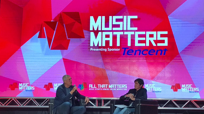 Tencent music executive talks about China's music market at Music Matters 2017.