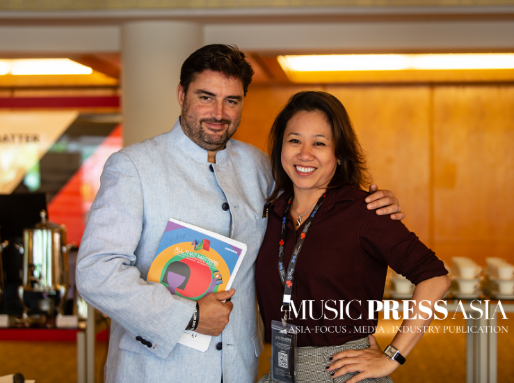 L-R: Jasper Donat, Co-founder , Branded and Monica Tong, Editor-in-Chief, Music Press Asia. Photograph: Courtesy of Music Press Asia All That Matters, 2018.