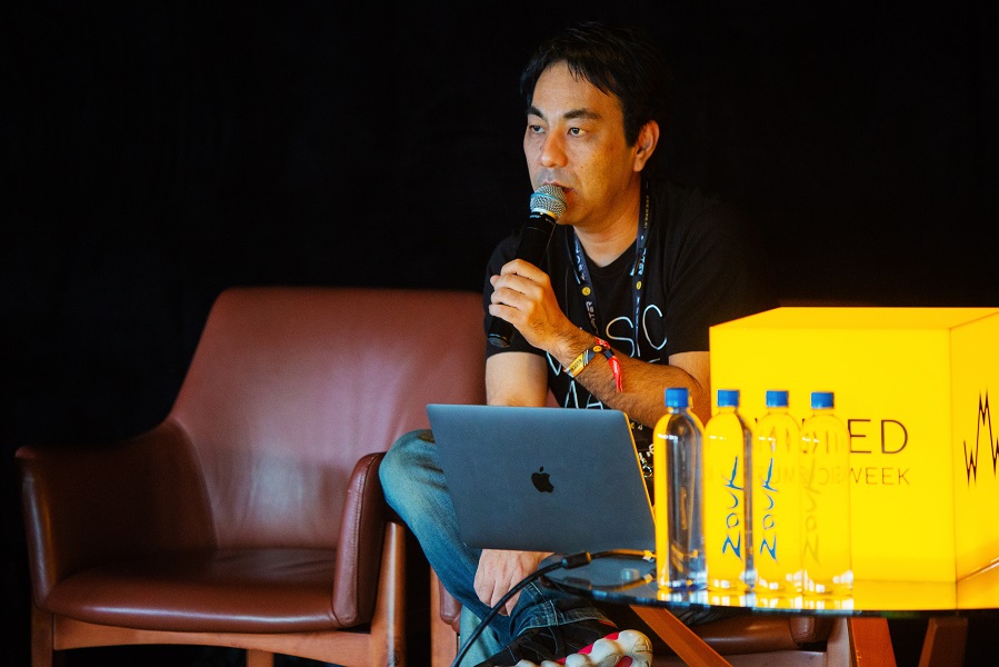 Iichiro Noda, CEO of Tunecore Japan at Wired Music Week. Photo by All Is Amazing