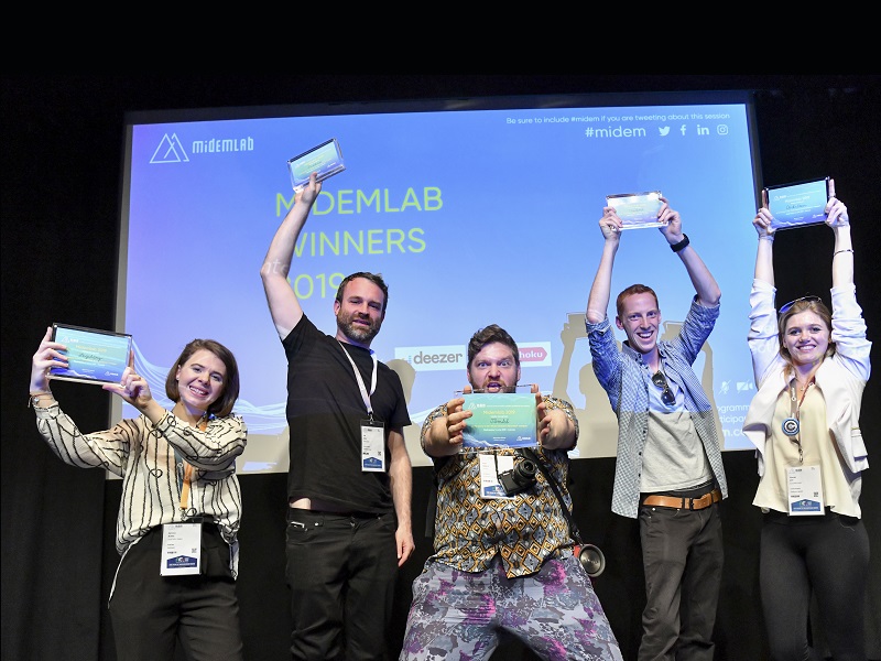 Midemlab winners in 2019: Jambl, ClicknClear, Legitary, Tunefork. Music Press Asia