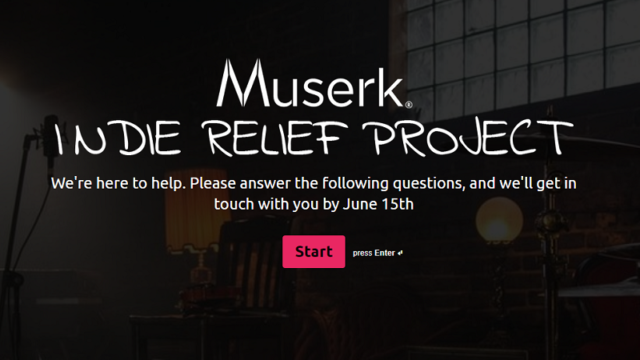 Muserk launches Indie Relief Project To Help Songwriters Affected by Covid-19. Music Press Asia