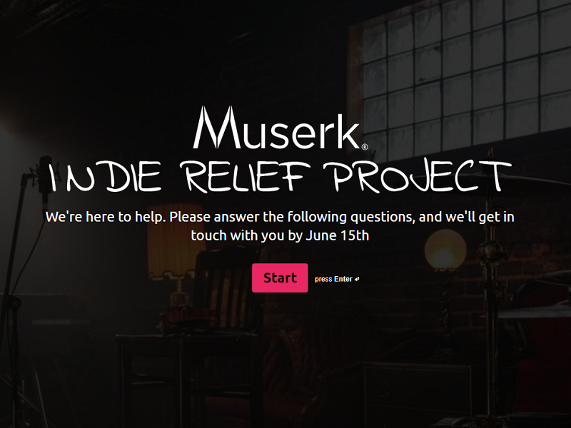 Muserk launches Indie Relief Project To Help Songwriters Affected by Covid-19. Music Press Asia