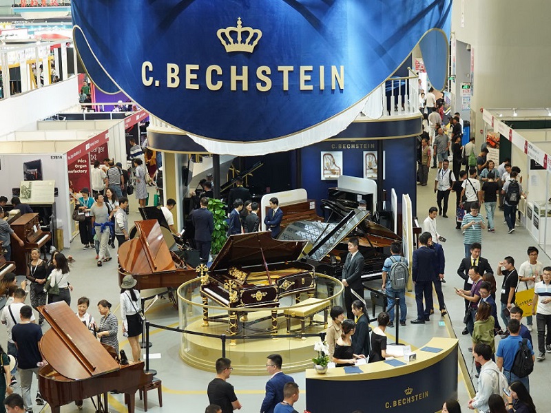 Bechstein exhibiting its pianos at Music China 2019. Music Press Asia