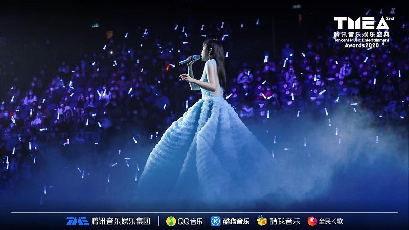 Jane Zhang Tencent Music Entertainment Award. Music Press Asia