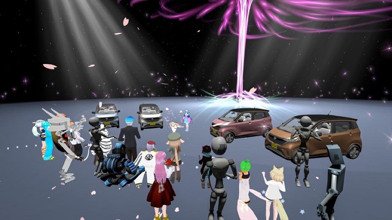 Nissan ARIYA launches in the Metaverse. Music Press Asia