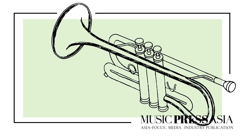 Trumpet. Music instruments.