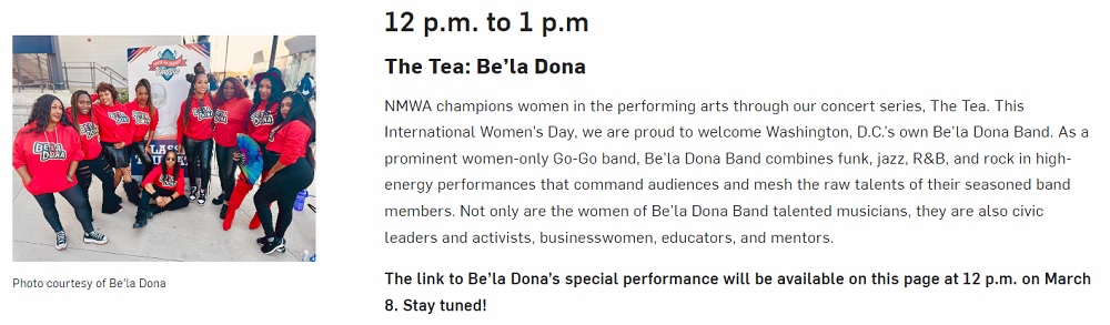 NMWA features Bela Dona. Music Press Asia
