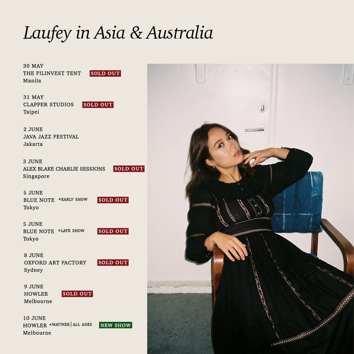 Irish Chinese Singer Songwriter Announced First Asia & Australia Tour