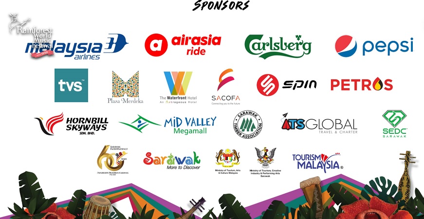 Rainforest World Music Fest 2023 Partners. Music Press Asia