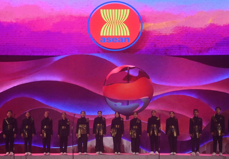 ASEAN Summit 2023 opens w ASEAN anthem. Music Press Asia