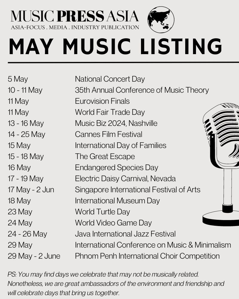 May 2024 Music Press Asia Listing