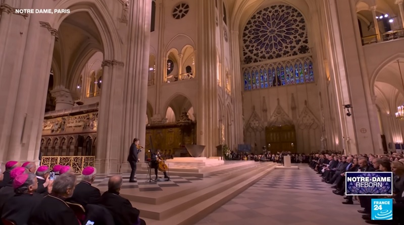 Renaud Gauthier Capucon Notre Dame Catherdral Reopening 2024 Newswire by Music Press Asia