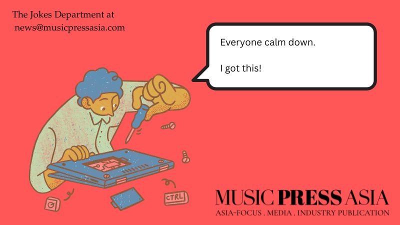 Jokes at Music Press Asia