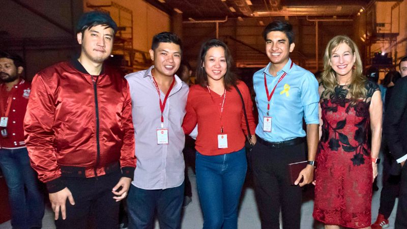 AirAsia event Monica Tong meets Sean Miyashiro and Deborah Dugan, CEO of (RED).