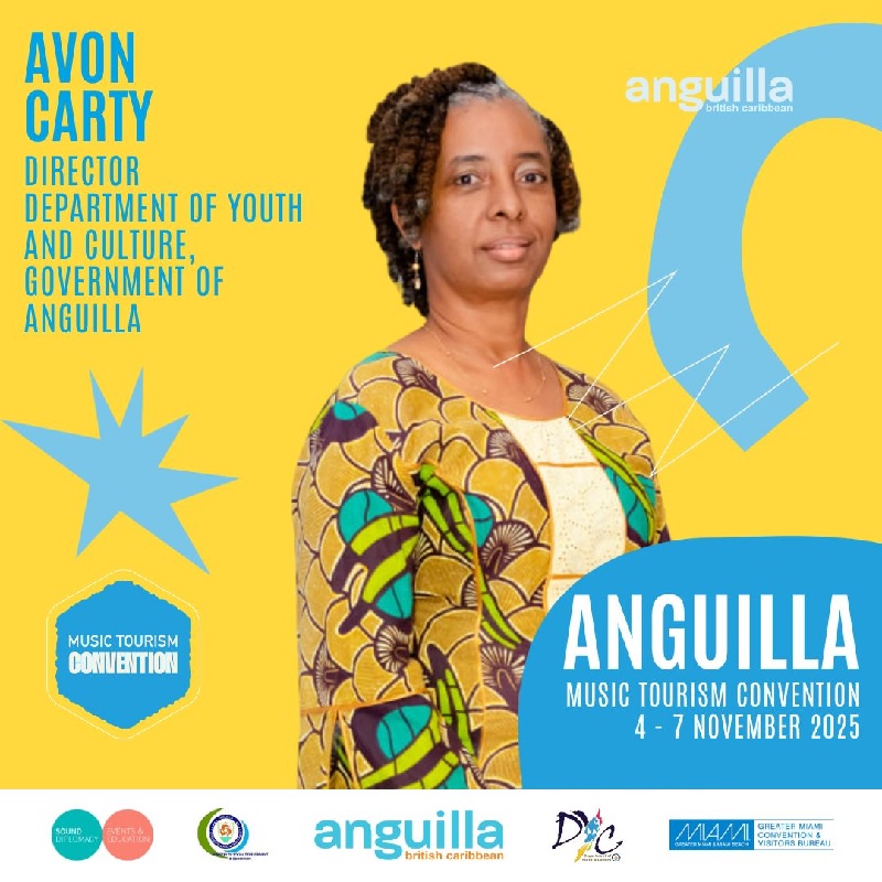 Avon Carty Director Dept of Youth and culture government of Anguilla Music Press Asia
