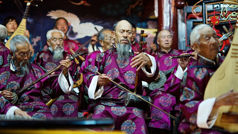 Yunnan China Naxi music orchestra Music Press Asia