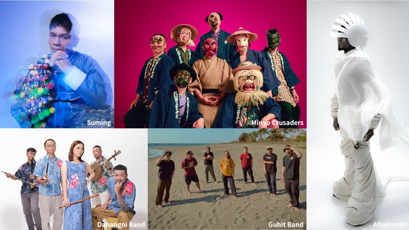 Suming Minyo Crusaders DaBangNi Guhit Band AfrotroniX live music Hengchun Folk Month Music Press Asia