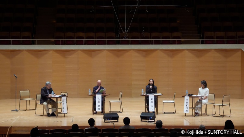 Jury members deliberated on stage Suntory Award Music Press Asia